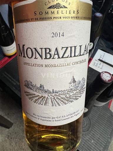 Sydväst Monbazillac Club des Sommeliers 2014