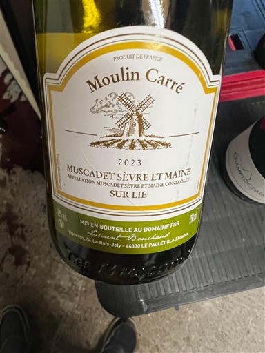 Vallée de la Loire Muscadet-sèvre-et-maine Moulin Carré Sur Lie 2023