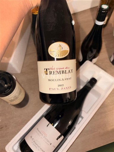 Beaujolais Moulin-à-vent Paul Janin Les Vignes du Tremblay 2012