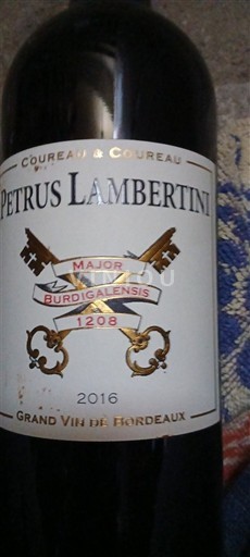 Bordeaux Petrus Lambertini 2016