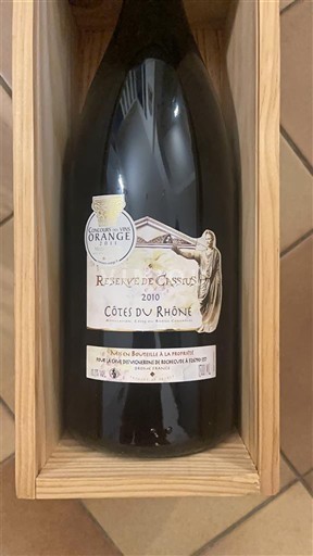 Valle del Rodano Côtes-du-Rhône Réserve de Cassius 2010