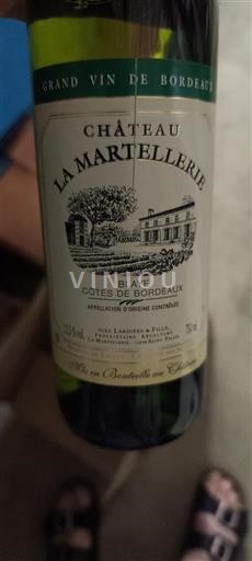 Burdeos Blaye-Côtes de Burdeos Château La Martellerie Sin añada