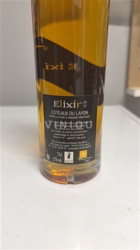 Dolina Loare Coteaux-du-Layon Elixir 2018