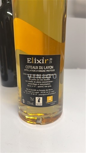 Loirevallei Coteaux du Layon Domaine S Sablonnettes Elixir 2021