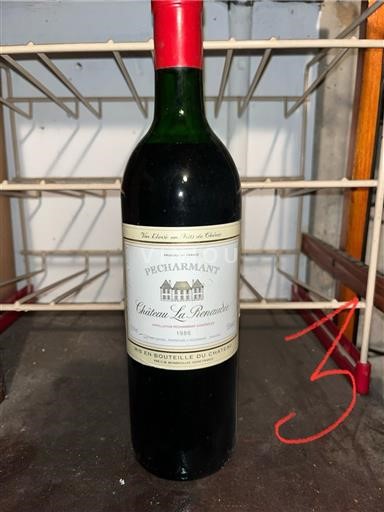Sud-Ouest Pécharmant Château La Renaudie 1986