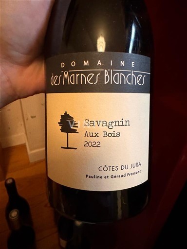 Jura No se traduce. Domaine S Marnes Blanches Aux Bois 2022