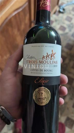 Burdeos Côtes-de-bourg Château Les Trois Moulins Elixir 2019