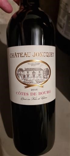 Burdeos Côtes-de-bourg Château Joncquet 2016