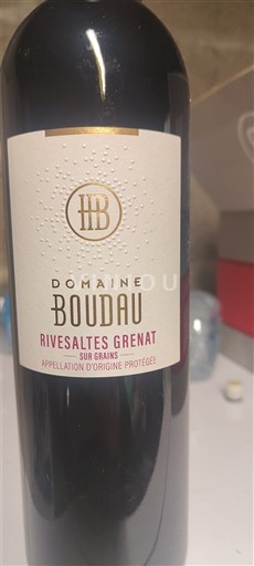Roussillon Rivesaltes Domaine Boudau Rivesaltes Grenat Sur Grains Không niên vụ