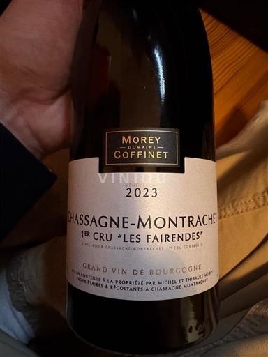Borgoña Chassagne-Montrachet Premier Cru Domaine Morey-Coffinet 1er Cru Les Fairendes 2023