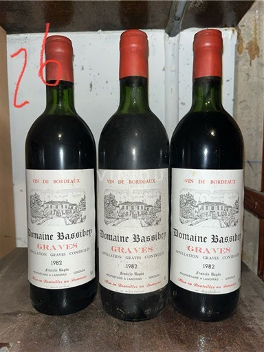 Bordeaux Graves Domaine Bassibey 1982