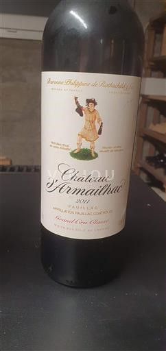 Bordeaux Pauillac Grand Cru Classé Château Armailhac 2001