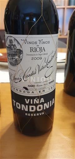 La Rioja Rioja R. López de Heredia Viña Tondonia Viña Tondonia Reserva 2009
