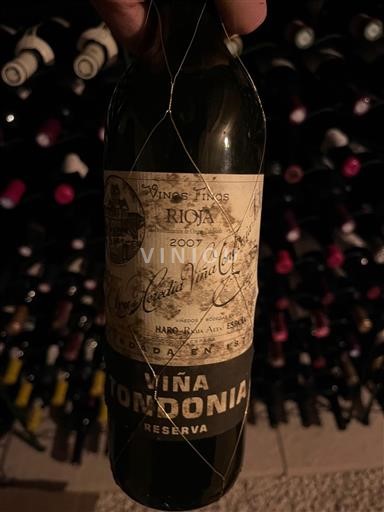 La Rioja Rioja R. Lopez de Heredia Viña Tondonia Viña Tondonia Reserva 2007