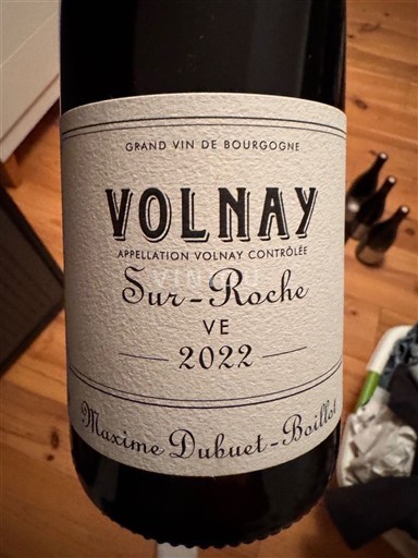 Borgoña Volnay Maxime Dubuet-Boillot Sur-Roche VE 2022