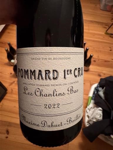 Burgundsko Pommard Premier Cru Maxime Dubuet-Baillot Les Chanlins-Bas 2022