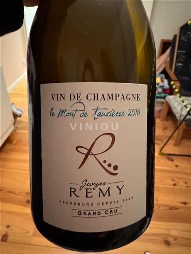 Champagne Grand Cru Georges Remy Le Mont de Tauxières 2018