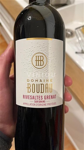 Roussillon Rivesaltes Domaine Boudau Rivesaltes Grenat Sur Grains 2024