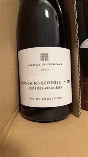 Burgundi Nuits-saint-georges Premier Cru Château Préméaux Clos des Argillières 2023