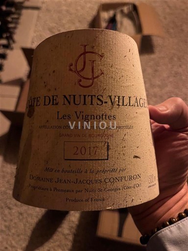 Burgundsko Côte de nuits villages Domaine Jean-Jacques Confuron Les Vignottes 2017