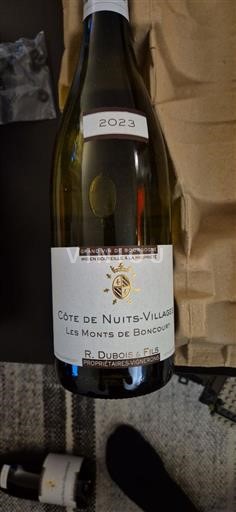 Borgoña Côte de Nuits Villages R. Dubois & Fils Les Monts de Boncourt 2023