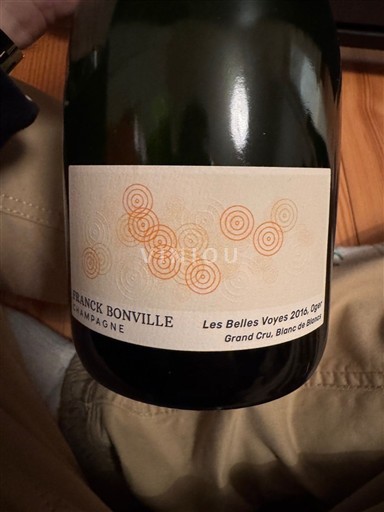 Champagne Grand Cru Franck Bonville Les Belles Voyes 2016