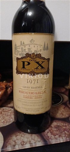 Andalusien Montilla-Moriles Bodegas Toro Albalá Don PX Gran Reserva 1971