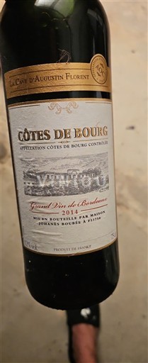 Bordeaux Côtes-de-bourg La Cave d'Augustin Florent 2014