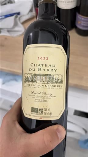 Bordeaux Saint-Émilion Grand Cru Grand Cru Château Barry 2022