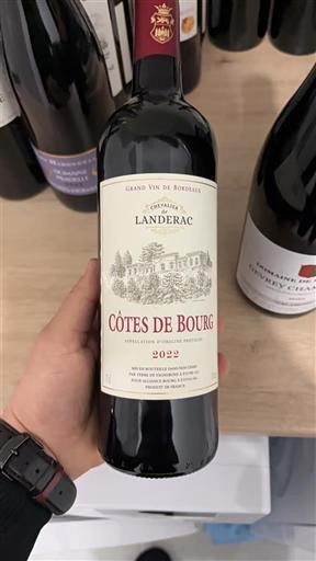 Burdeos Côtes-de-bourg Domaine Landerac 2022