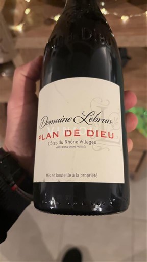Rhône Valley Unspecified Domaine Lebrun Plan de Dieu 2023