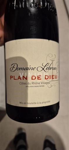 Rhône-dalen Ikke specificeret Domaine Lebrun Plan de Dieu 2023