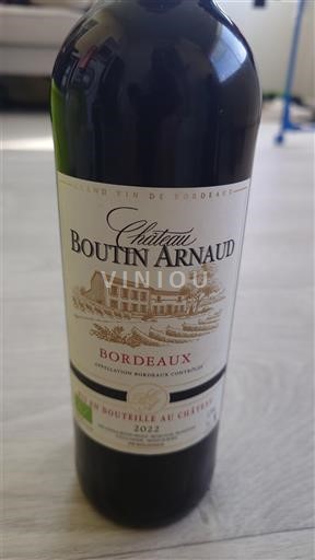 Bordo Château Boutin Arnaud 2022