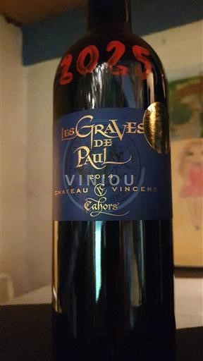 Sud-Ovest Cahors Château Vincens Les Graves de Paul 2014