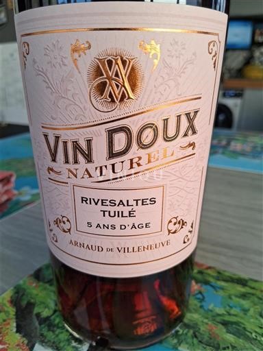 Roussillon Rivesaltes Arnaud de Villeneuve Rivesaltes Tuilé 5 ans d'âge 2020