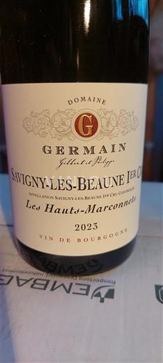 Burgundy Savigny-lès-Beaune Premier Cru Domaine Germain Les Hauts-Marconnets 2023