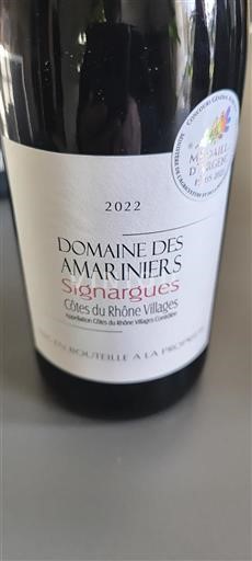 Rhônen laakso Määrittelemätön Domaine S Amariniers Signargues 2022