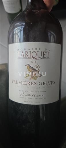 Југозапад Гаскоњски предели Domaine Tariquet Premières Grives 2014