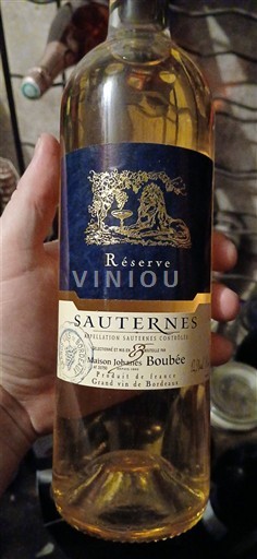 Бордо Сотерн Maison Johanes Boubée Réserve Без вінтажу