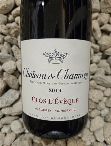 Víno Rouge sec Clos L'Évêque Château Chamirey 2019 Francie Burgundsko Mercurey AOC Premier Cru
