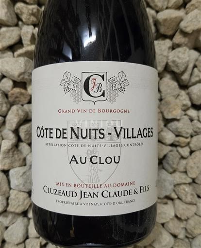 Borgonha Côte de Nuits Villages Cluzeaud Jean Claude & Fils Au Clou Não Sazonado