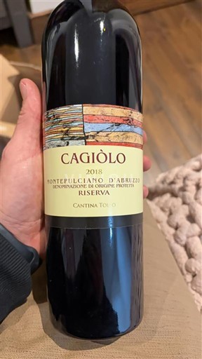 Abruzzerne Montepulciano d'Abruzzo Cantina Tollo Cagiòlo 2018