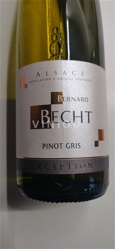 Alsace Pinot Gris Château Bernard Becht Exception 2022