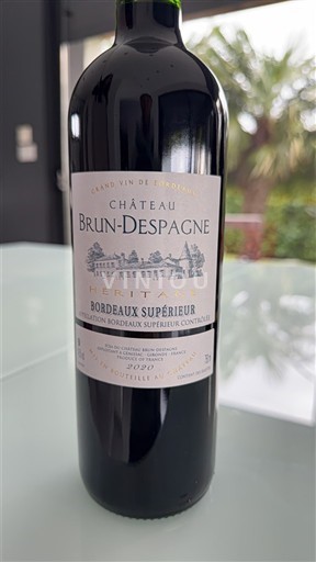 Bordeaux Bordeaux Supérieur Château Brun-Despagnes Héritage 2020