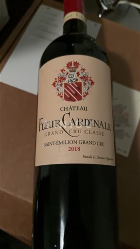 Bordeaux Saint-Émilion Grand Cru Grand Cru Classé Château Fleur Cardinale 2018