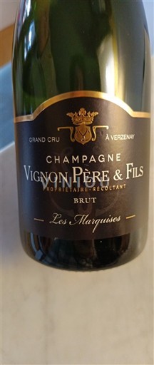 Champagne Grand Cru Vignon Père & Fils Les Marquises Ikke årgangsbestemt
