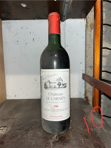Bordeaux Bordeaux Supérieur Château Le Carney 1986