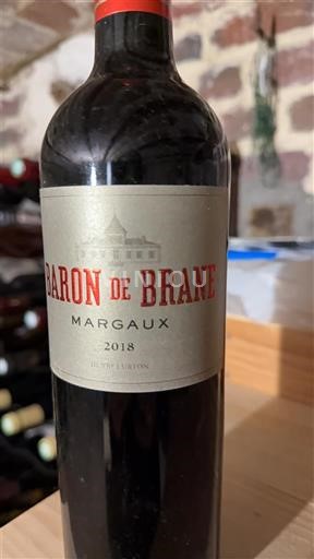 Bordeaux Margaux Château Baron de Bra Baron de Brane 2018