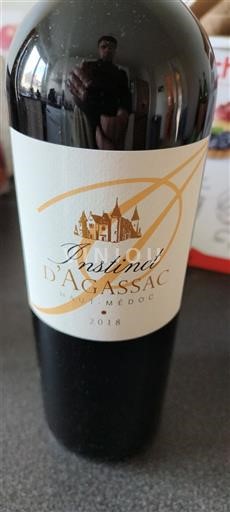 Bordéus Haut-Médoc Château Agassac Instinct d'Agassac 2018