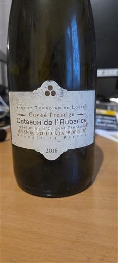 Loiretal Coteaux-de-l'aubance Vins et Terroirs de Loire Prestige 2016